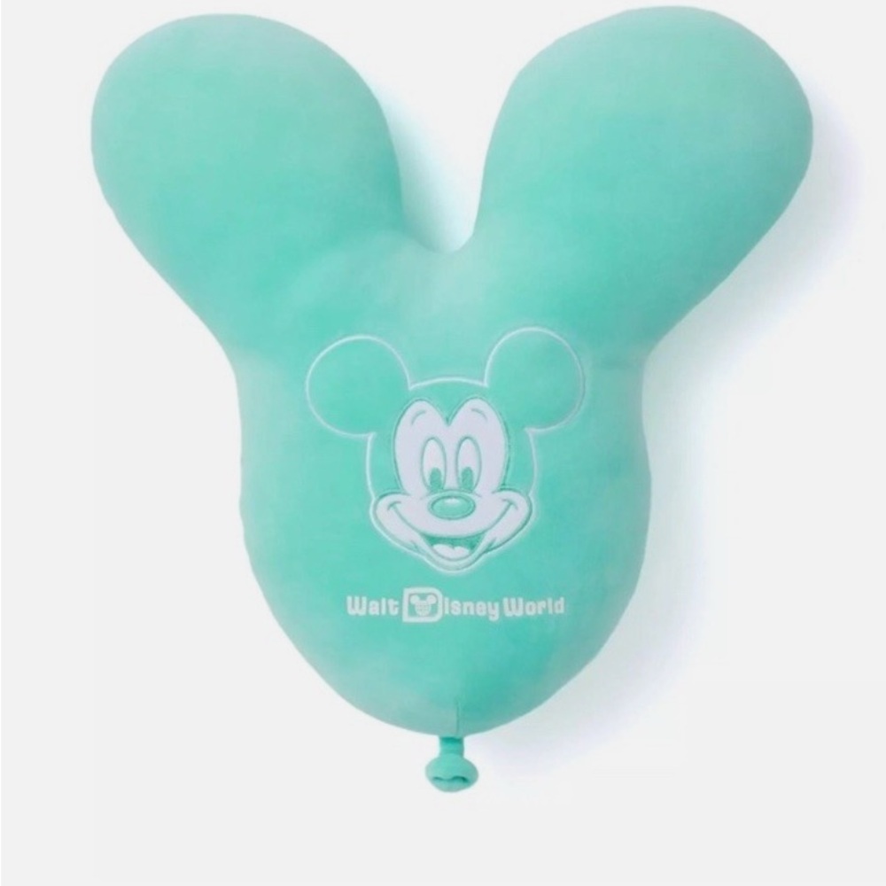 Disney Throw Pillow - Play in the Park Mickey Balloon- teal